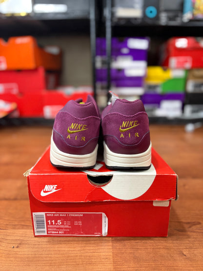 Air Max 1 Premium Bordeaux Desert Moss (DS - Size 11.5M)