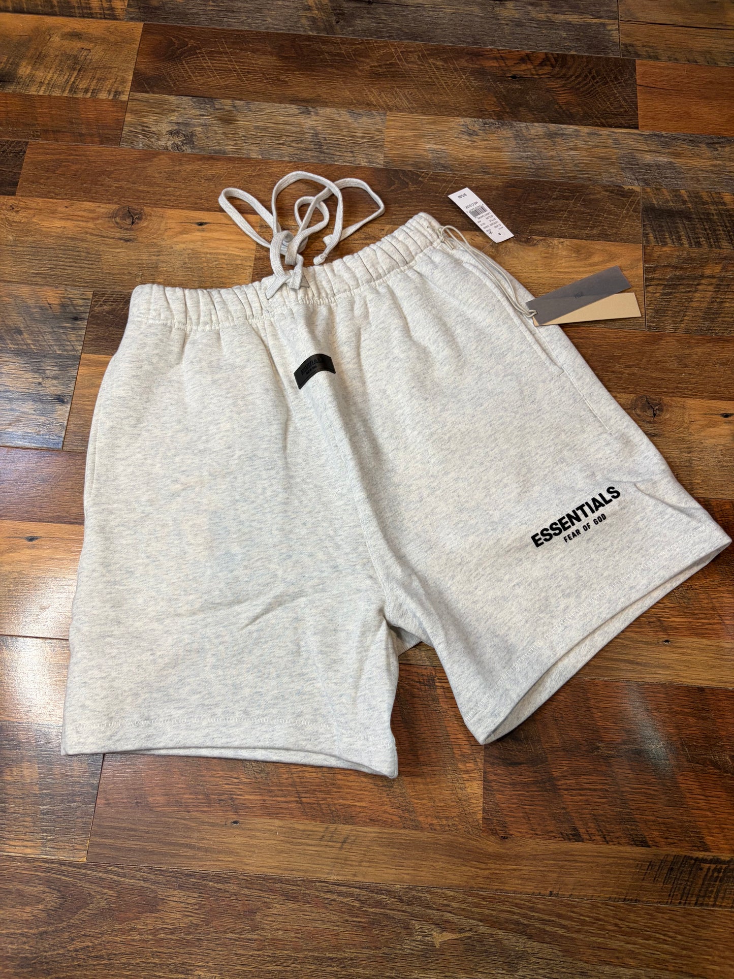 Essentials Fear of God Light Oatmeal Shorts (Brand New - Small)