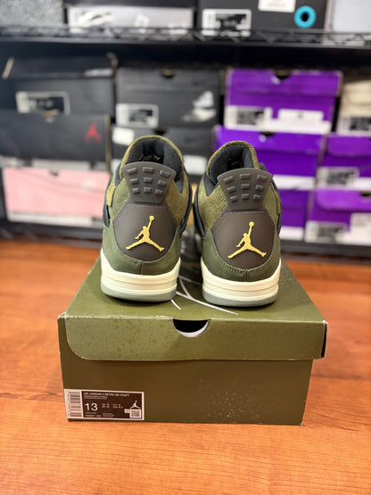 Jordan Retro 4 Medium Olive (Size 13 Mens)