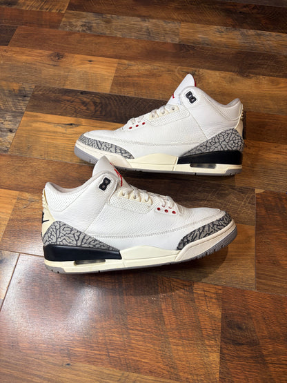 Jordan Retro 3 Reimagined White Cement (Size 10.5 Mens)