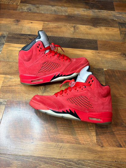 Jordan Retro 5 Red Suede (Size 9 Mens)
