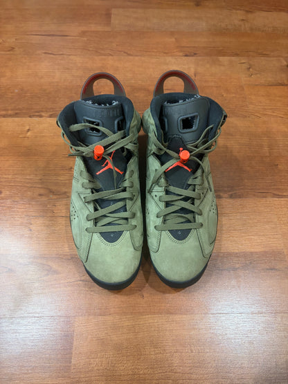 AJ6 Retro Travis Scott Olive (Size 10.5 Mens)