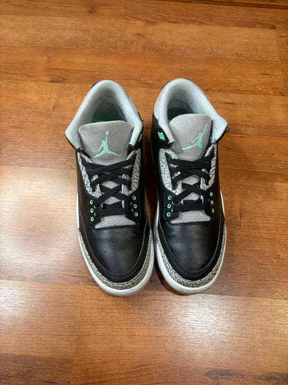 Jordan Retro 3 Green Glow (Size 10.5 Mens)