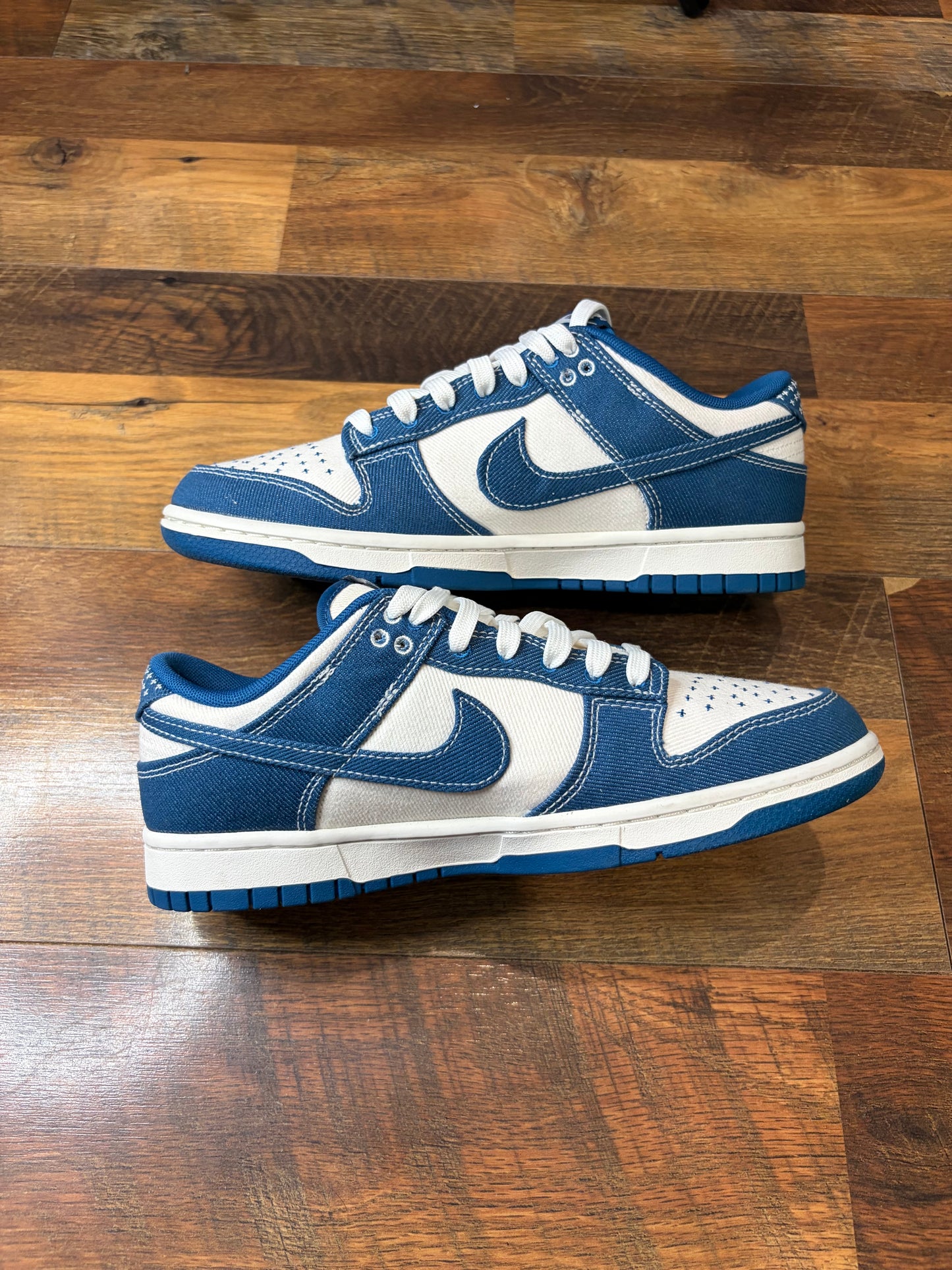 Nike Dunk Low Industrial Blue Shashiko (Brand New/No Box - 8M)