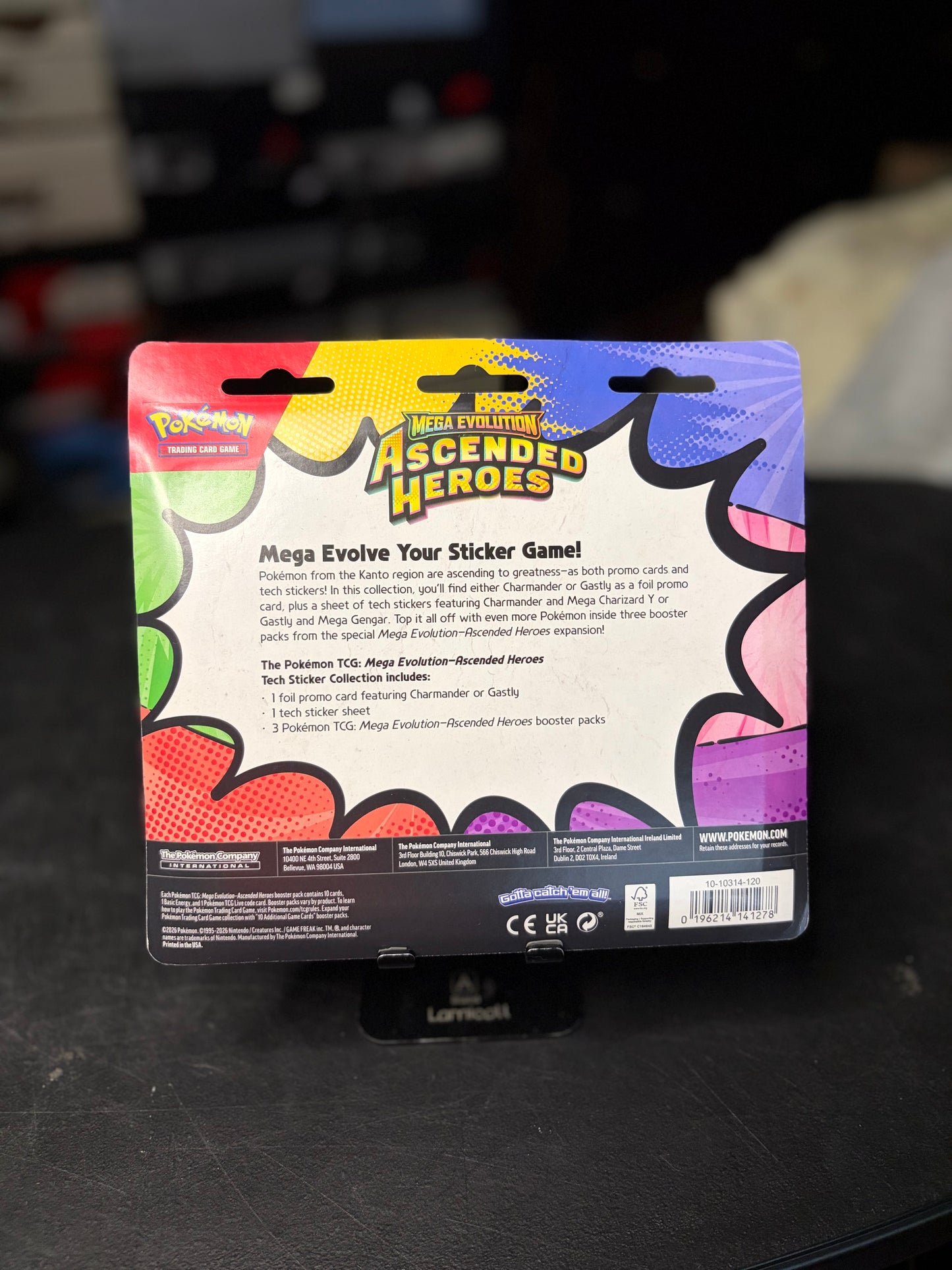 Pokémon Mega Evolution Ascended Heroes Tech Sticker Collection