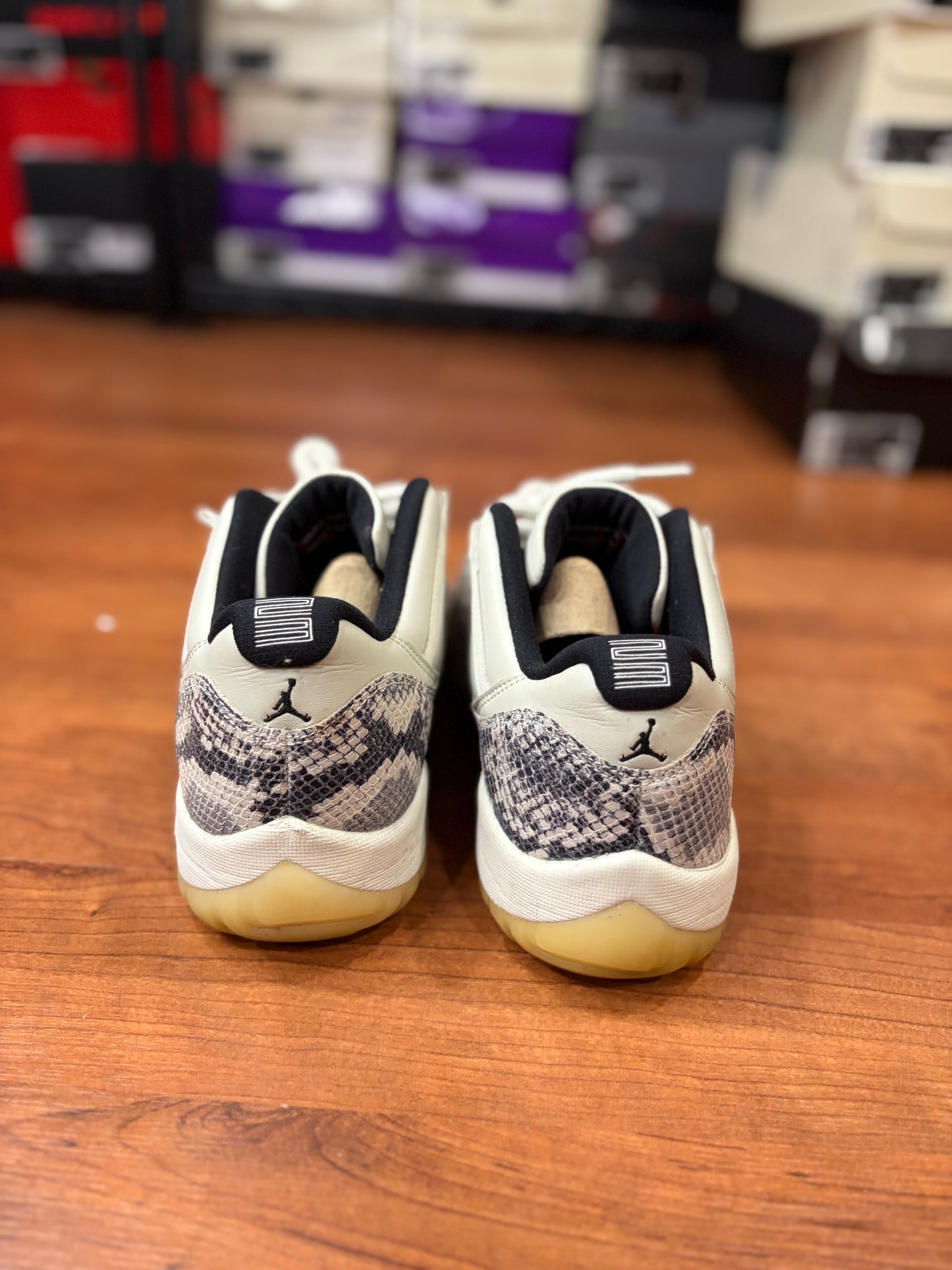 Jordan Retro 11 Low Light Bone Snakeskin (Size 11 Mens)