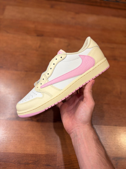 Jordan Retro 1 Low Travis Scott Shy Pink (Brand New - 10.5M)