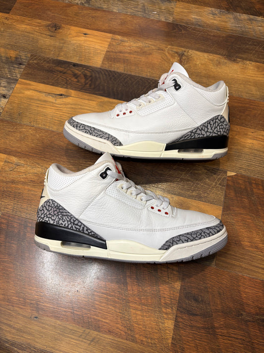Jordan Retro 3 Reimagined White Cement (Size 11.5 Mens)