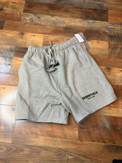 Essentials Fear of God Dark Oatmeal Shorts (Brand New - Size XS)