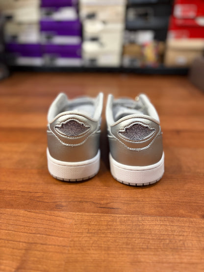 Jordan Retro 1 Low Metallic Silver (Brand New / Rep Box - 12M)