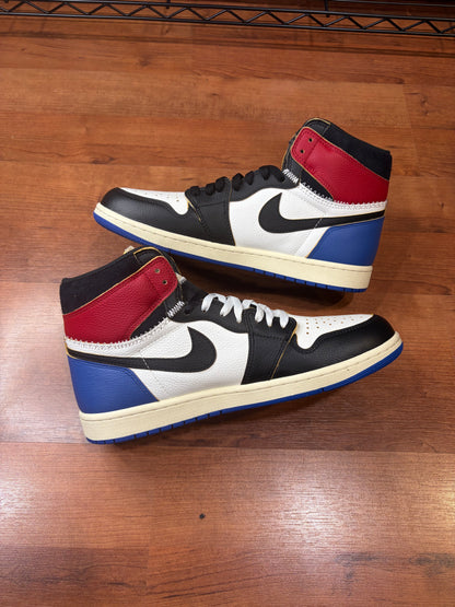 Jordan Retro 1 Fragment x Union Varsity Red Royal (Size 11.5 Mens)