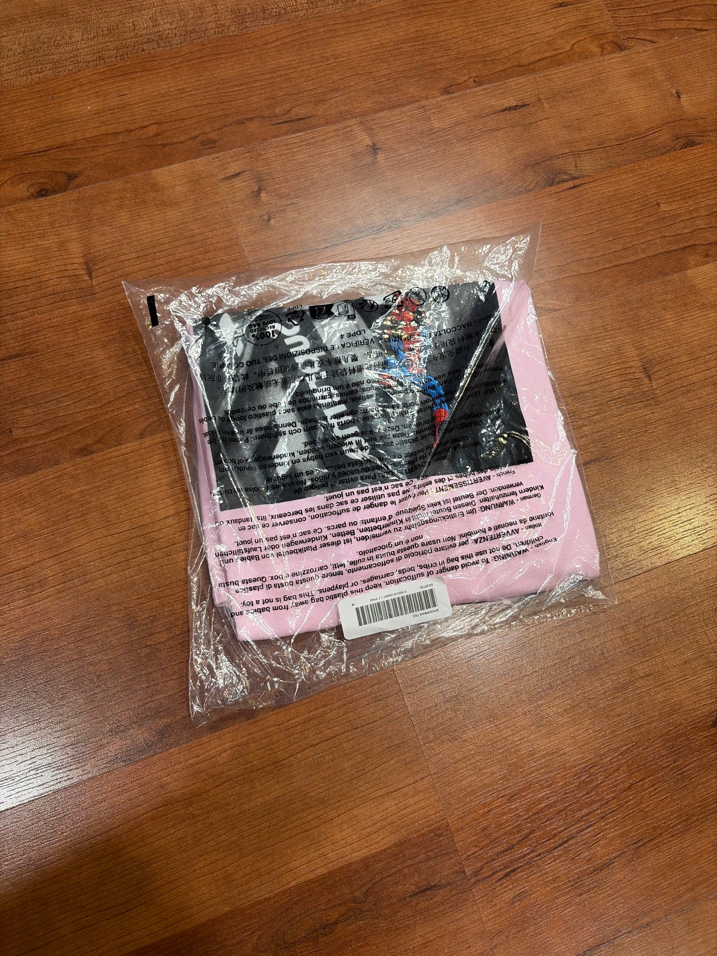 Supreme Spiderman Tee Light Pink (Brand New)