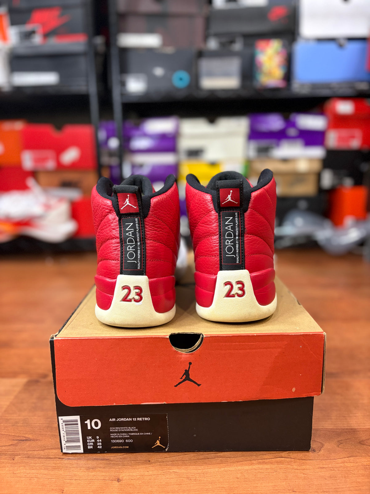 AJ12 Retro Gym Red (Size 10 Mens)