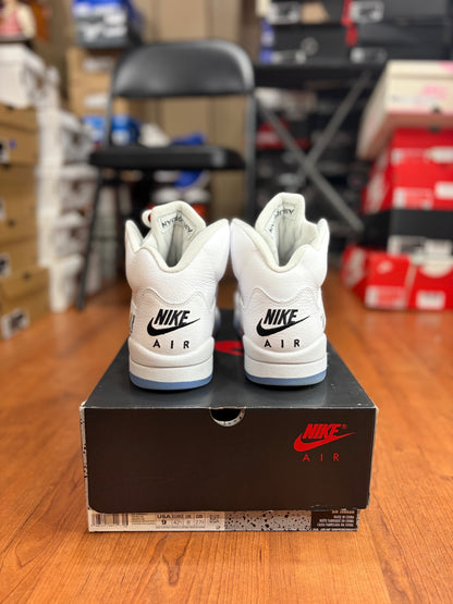 Jordan Retro 5 White Metallic (Size 9 Mens)