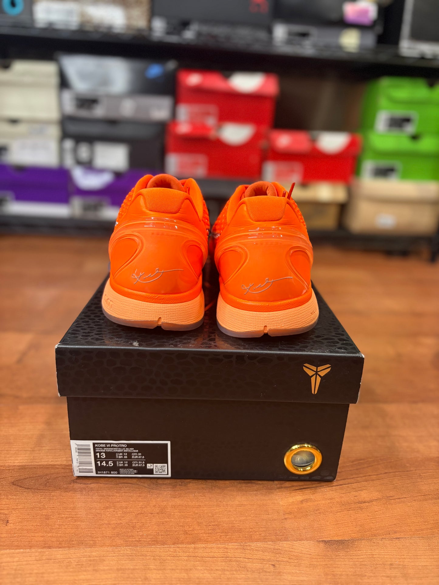 Kobe 6 Protro Total Orange (Size 13 Mens)
