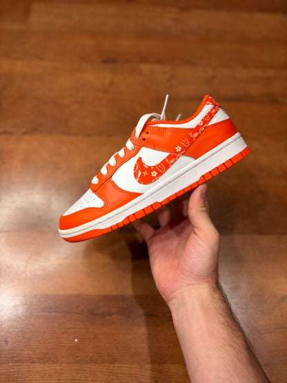 Nike Dunk Low Orange Paisley (Brand New - 8W/6.5Y)