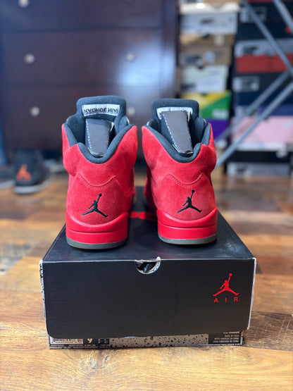 Jordan Retro 5 Red Suede (Size 9 Mens)