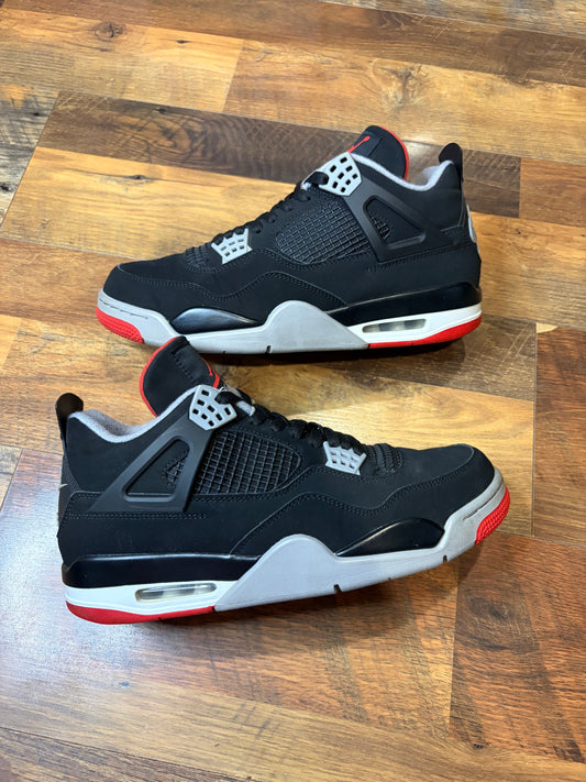 Air Jordan Retro 4 Bred (Size 10.5 Mens)