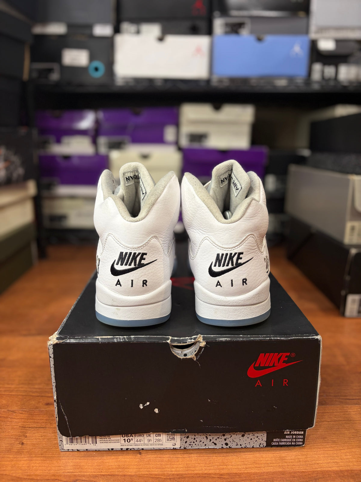 Jordan Retro 5 White Metallic (Size 10.5 Mens)