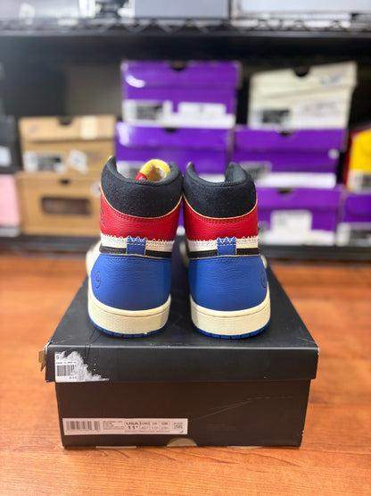 Jordan Retro 1 Fragment x Union Varsity Red Royal (Size 11.5 Mens)