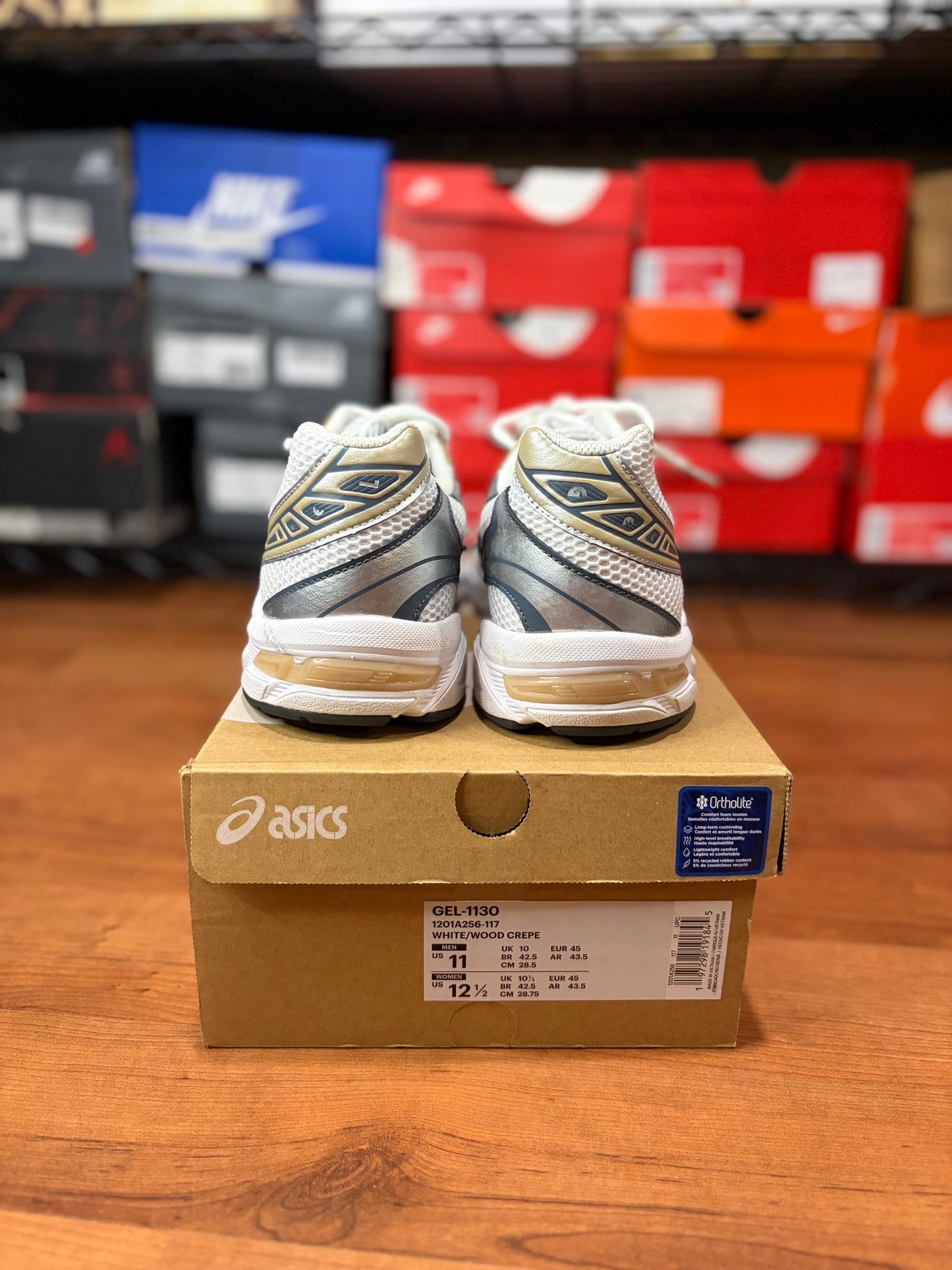 ASICS Gel-1130 White Wood Crepe (Size 11 Mens)