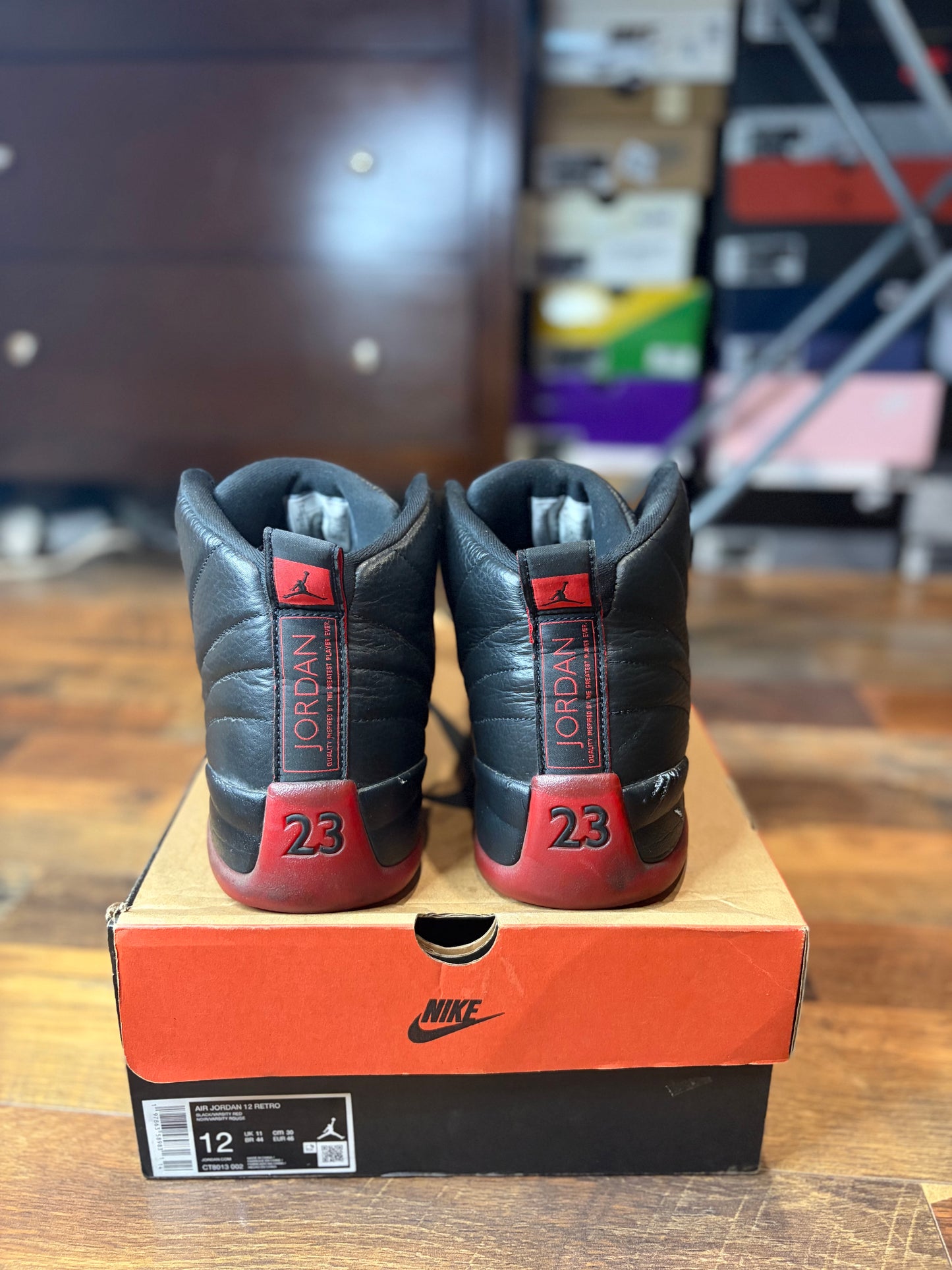 Jordan Retro 12 Flu Game (Size 12 Mens)