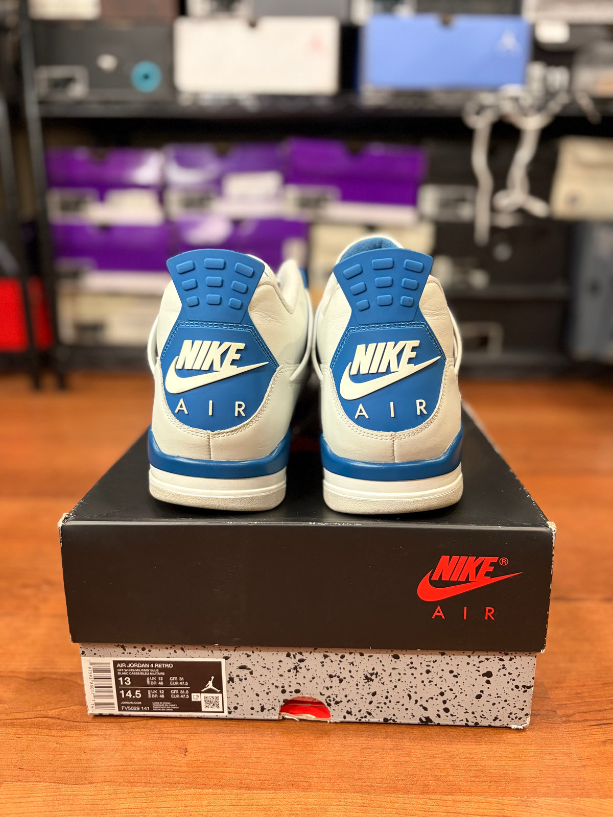 AJ4 Retro Military Blue (Size 13 Mens)