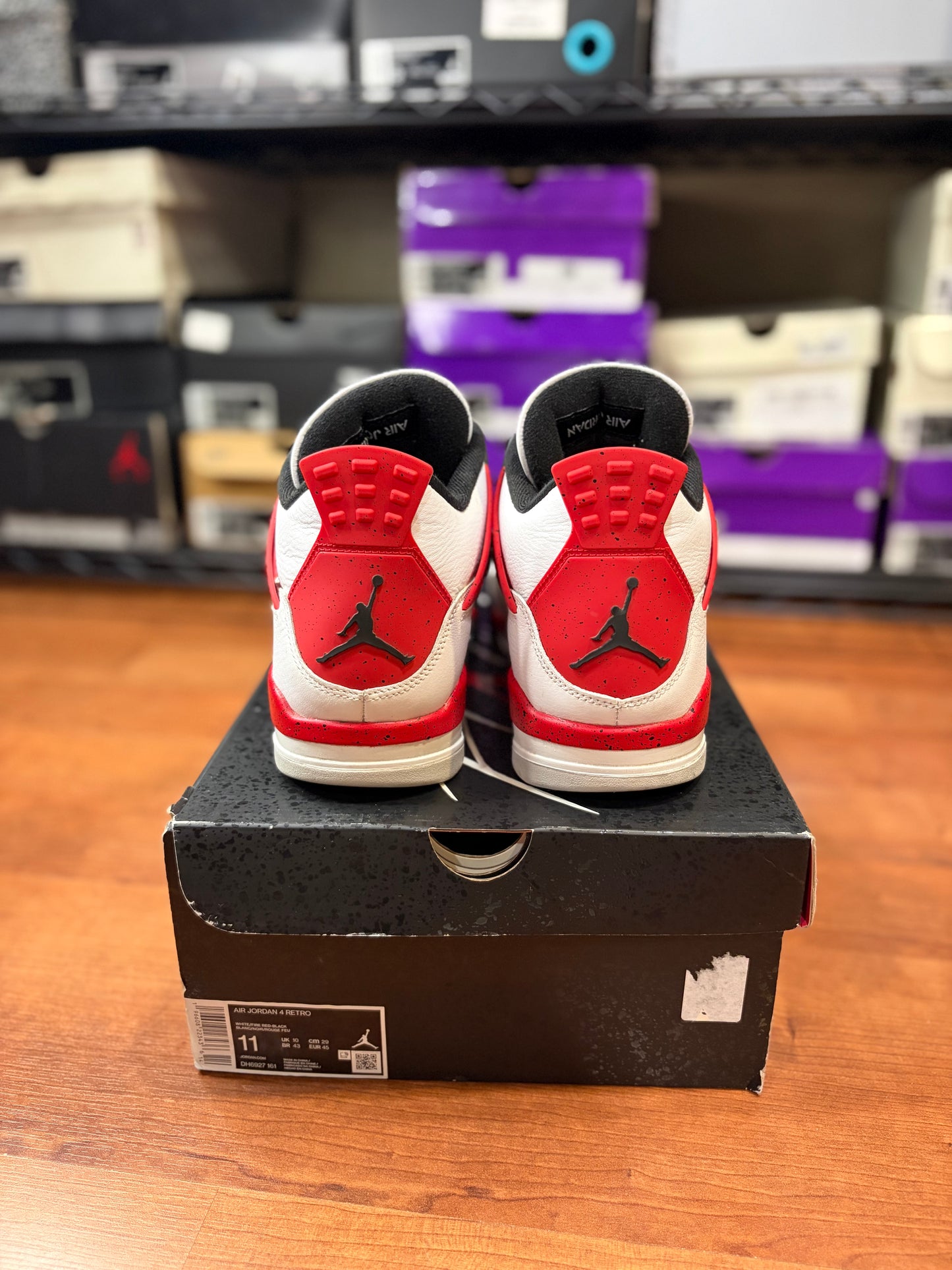 Jordan Retro 4 Red Cement (Size 11 Mens)