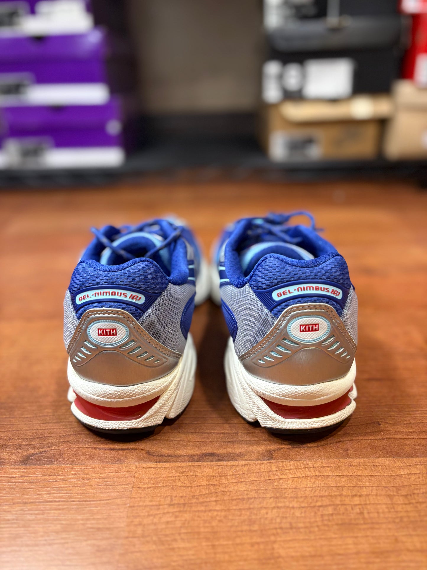 ASICS Gel-Nimbus Kith Marvel vs. Capcom Iron Man vs. Mega Man Pack Comic Included (Size 11 Mens)