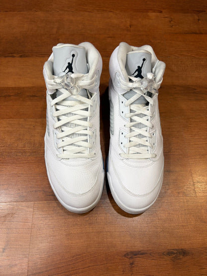 Jordan Retro 5 White Metallic (Size 13 Mens)