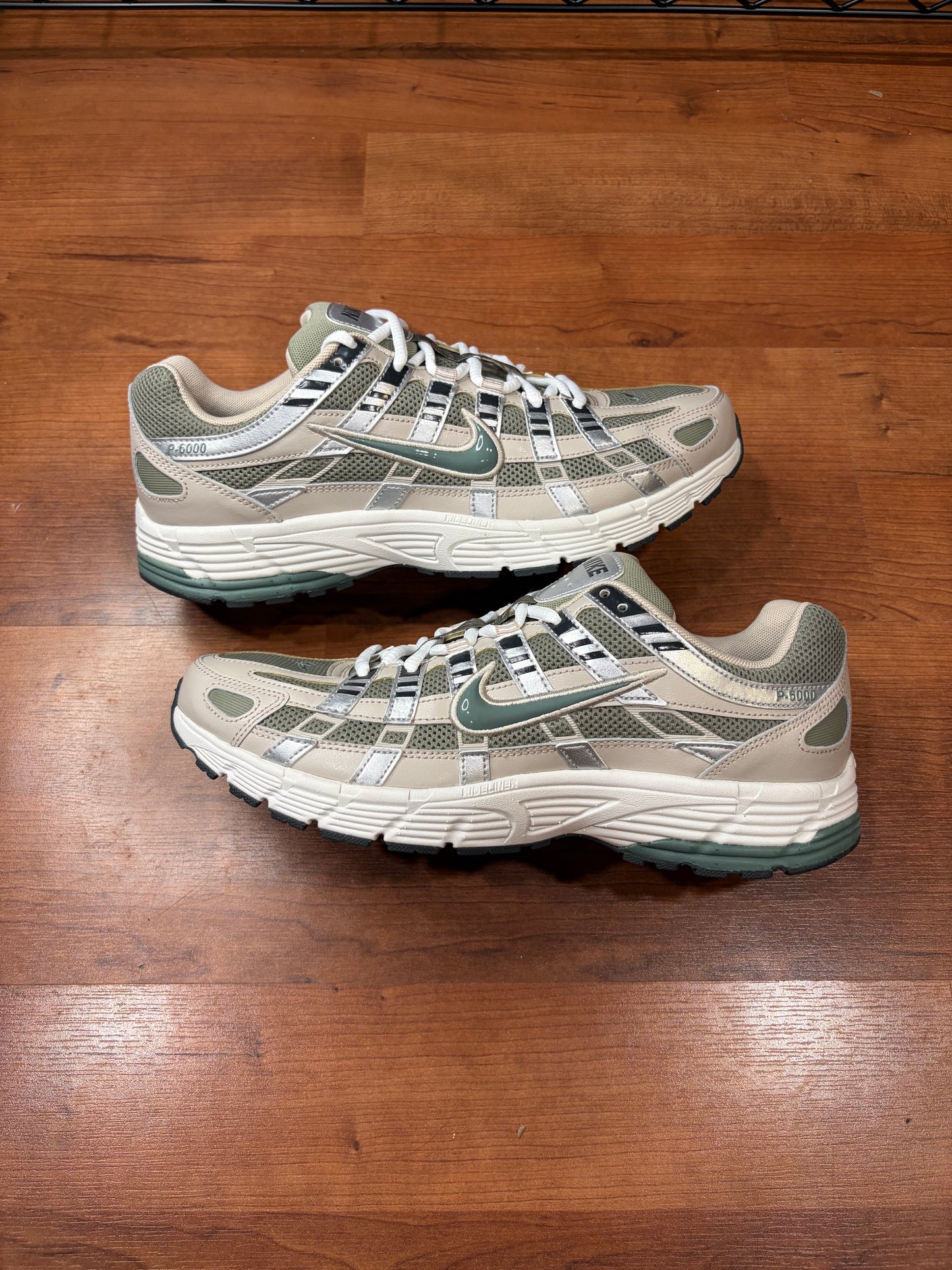 Nike P-6000 Clay Green Cream Silver (Brand New - 11.5M)