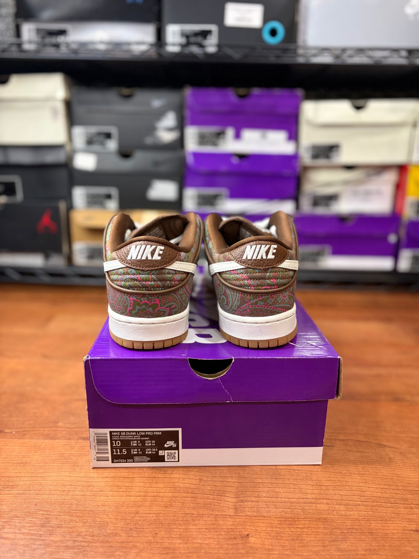 Nike Dunk Low SB Paisley Brown (Brand New - 10M)