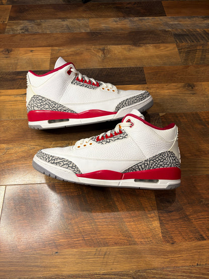 Jordan Retro 3 Cardinal (Size 13 Mens)