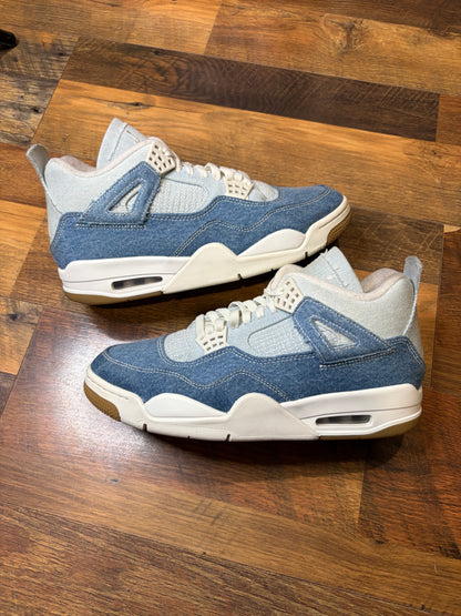 Air Jordan Retro 4 Denim Blue (Size 9.5M / 11W)