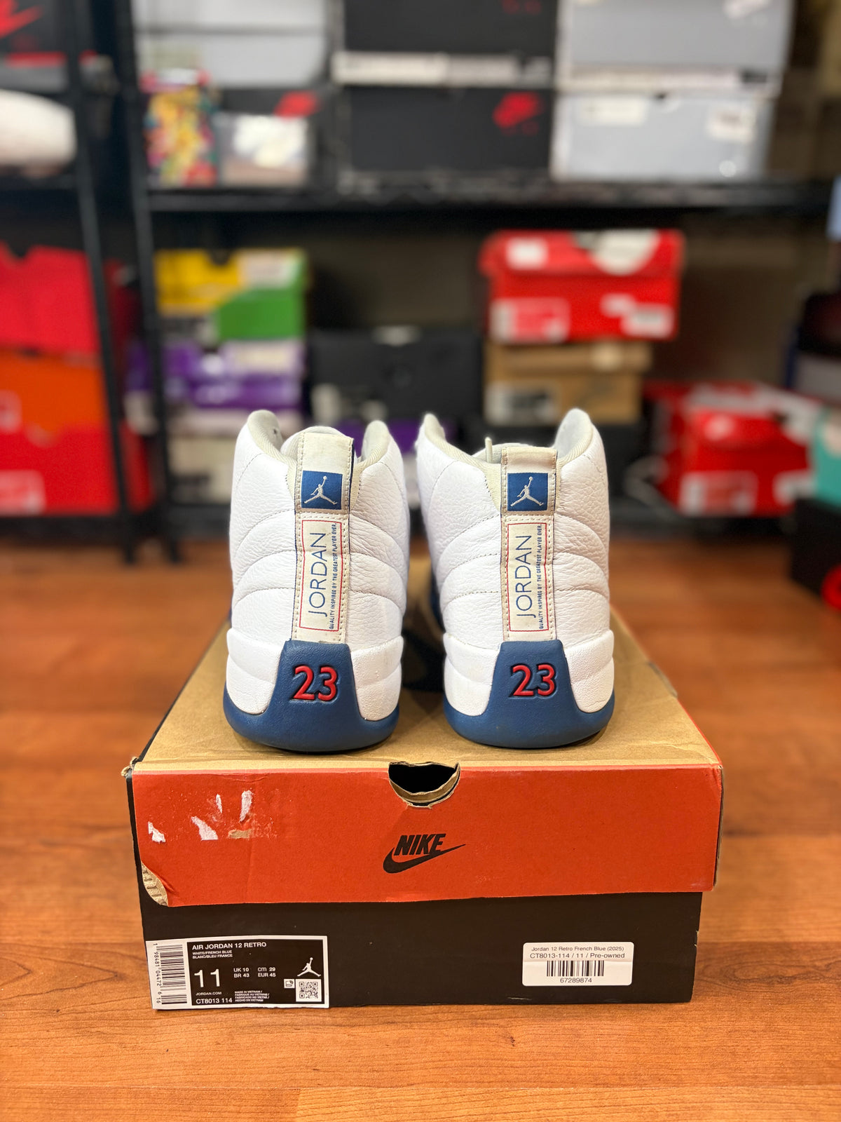 AJ12 Retro French Blue (Size 11 Mens)