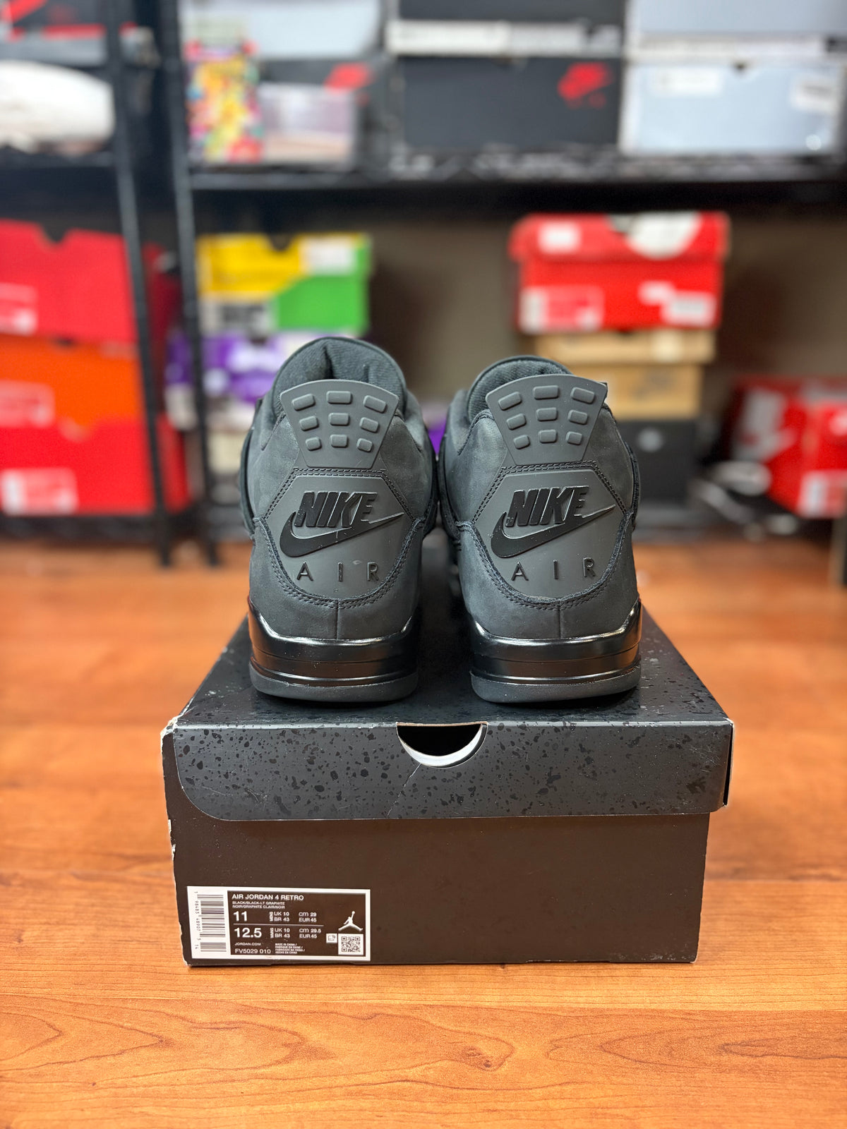 AJ4 Retro Black Cat (Size 11 Mens)
