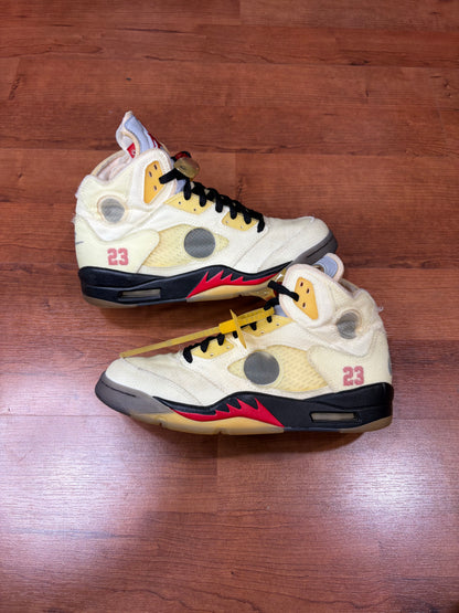 AJ5 Retro Off White Sail (Size 9 Mens)