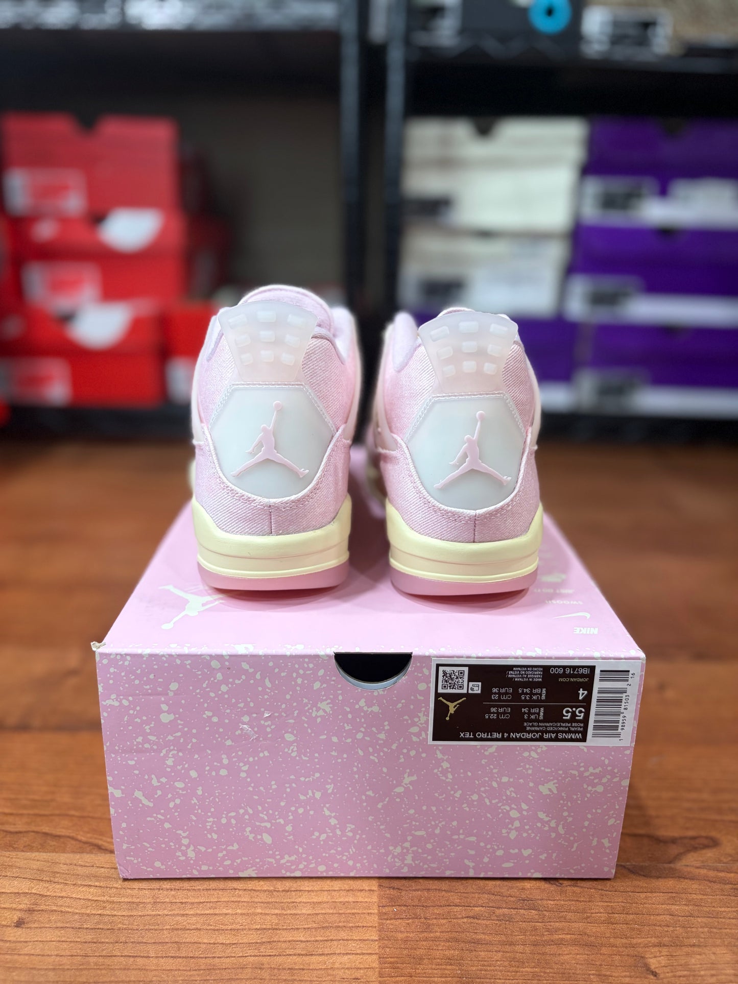 Jordan Retro 4 Pink Carmine (Brand New / No Lid - 5.5W/4Y)